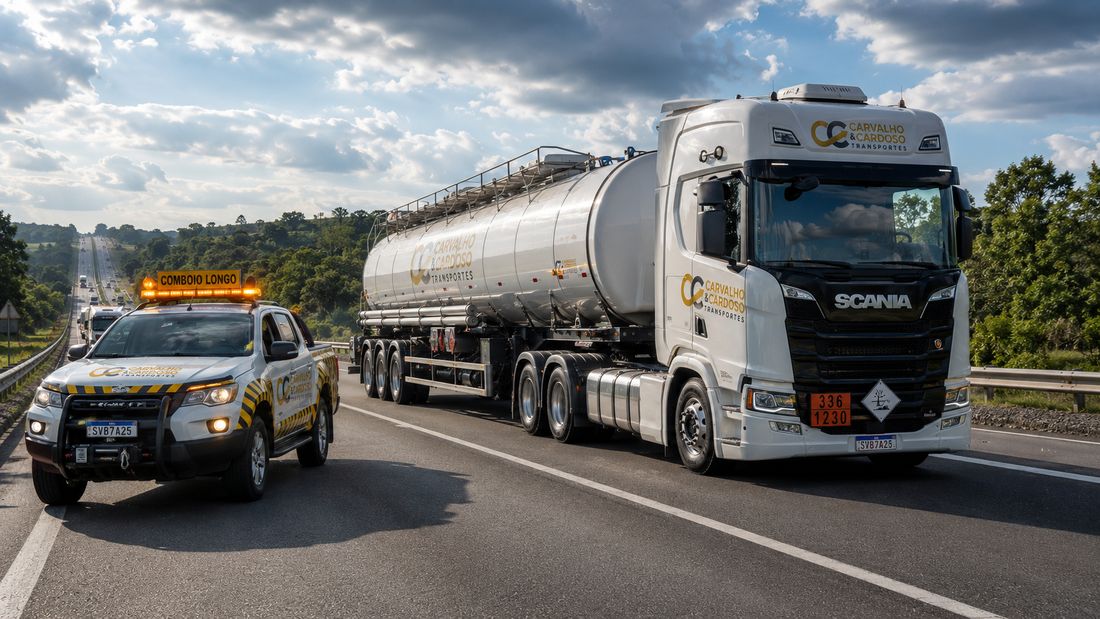 Execução do transporte com escolta